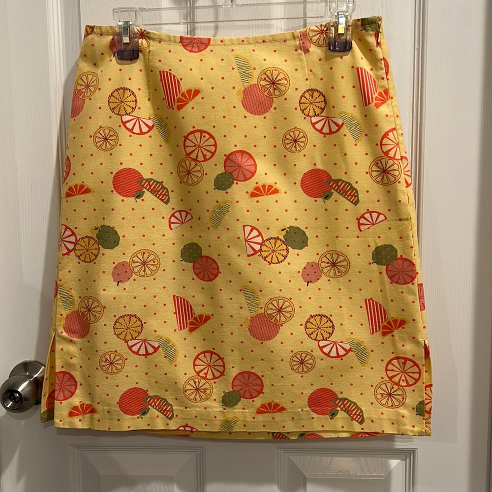 Christopher & Banks size 4 fruit skirt